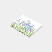 waterverf blauw en paars iris post-it® notes (Schuin)