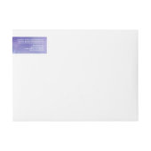 Waterverf Blauw en Paarse Cosmetics Jar Label (Voorkant)