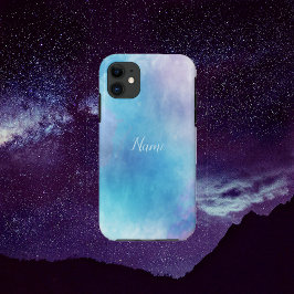 Waterverf Blauw en Paarse iPhone / iPad Case