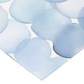 Waterverf blauw en wit cirkelpatroon korte tafelloper (Hoek)