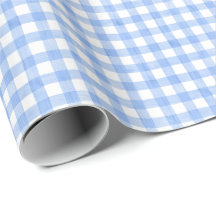 Waterverf blauw en wit gingham