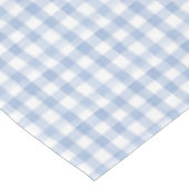 Waterverf Blauw en Wit Gingham Wedding Tafelkleed (Gekanteld)