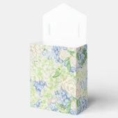 Waterverf Blauw en Wit Hydrangea Crest Bedankdoosjes (Geopend)