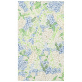 Waterverf Blauw en Wit Hydrangea Crest Bruiloft Tafelkleed (Voorkant)