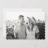 Waterverf Blauw en Wit Hydrangea Crest Save The Date (Achterkant)