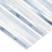 Waterverf blauw en wit streeppatroon korte tafelloper (Hoek)