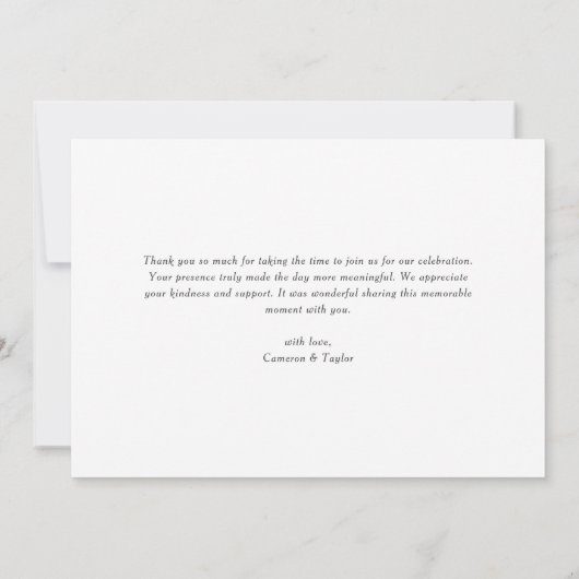 Waterverf Blauw en Witte Donuts Baby Sprinkle Bedankkaart (Achterkant)