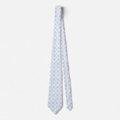 Waterverf blauw en witte halsdoek stropdas (Voorkant)
