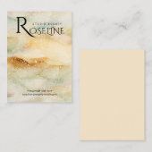 Waterverf Blauw goud glittersieraden display Visitekaartje (Voorkant / Achterkant)