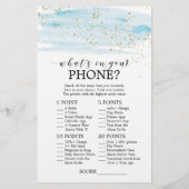 Waterverf Blauw & goud raden de juiste prijs (Achterkant)