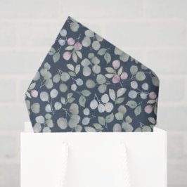 Waterverf Blauw & Groen Eucalyptus Tissuepapier