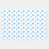 Waterverf blauw handschilderend patroon inpakpapier vel (Voorkant 2)