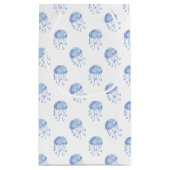 waterverf blauw jellyvisstrand ontwerp klein cadeauzakje (Achterkant)