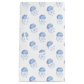 waterverf blauw jellyvisstrand ontwerp klein cadeauzakje (Voorkant)