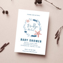 Waterverf Blauw Koraalrif Andersea Baby shower