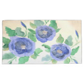 Waterverf blauw kussensloop (Voorkant-Rechts)