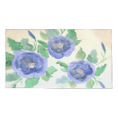 Waterverf blauw kussensloop (Achterkant-Links)