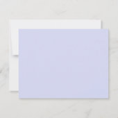 Waterverf Blauw Lila Hydrangeas Gepersonaliseerd Notitiekaartje (Achterkant)