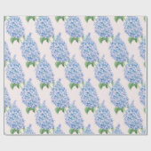 Waterverf blauw Lila patroon Cadeaupapier (Vlak)