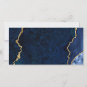 Waterverf Blauw Marmer Goud Cadeaubon (Achterkant)