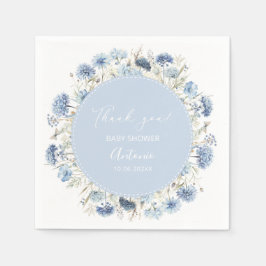 Waterverf Blauw meisje Boy baby shower Servet