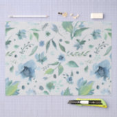 Waterverf Blauw op papier voor lichte grijze weefs (Craft)