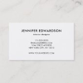 Waterverf blauw paars splatter visitekaartje (Achterkant)