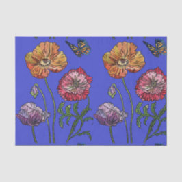 Waterverf  blauw patroonblauw blauw blauw blauw bl tissuepapier