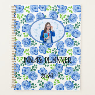 Waterverf Blauw Roos Dream Art Planner