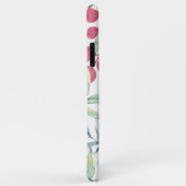 Waterverf Blauw Roze Bloem Case-Mate iPhone Case (Achterkant/rechts)