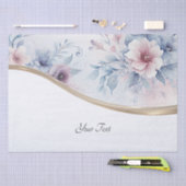 Waterverf Blauw Roze Bloem Papier (Craft)