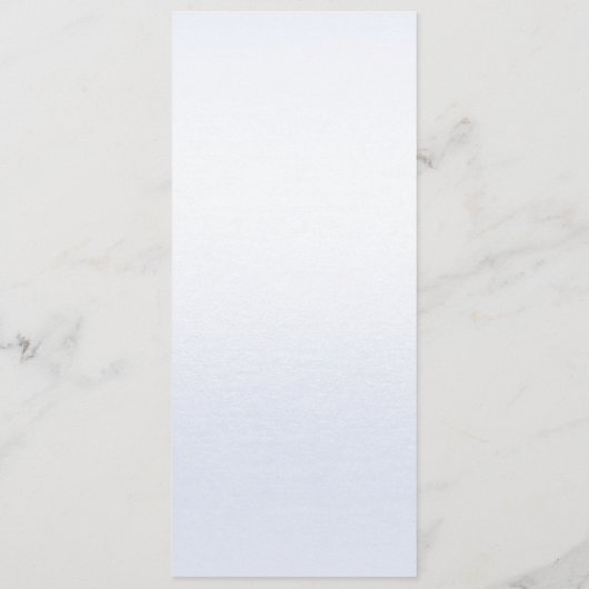 Waterverf Blauw Roze Bloemen Bruiloft Menu (Achterkant)