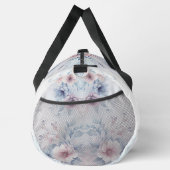 Waterverf Blauw Roze Bloemen Plunjezak (Rechts)