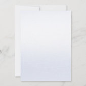 Waterverf Blauw Roze Bloemen repetitie diner Kaart (Achterkant)