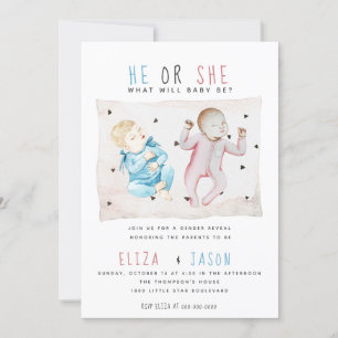 Waterverf Blauw Roze Hij of zij maakt de ziekte b Kaart