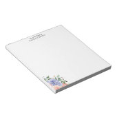 Waterverf Blauw Roze Hydrangea Bloemen Notitieblok (Schuin)