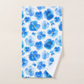 Waterverf blauw slipjes altviool handdoeken (Handdoek)