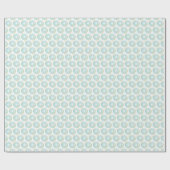 Waterverf Blauw Sprinkle Donuts Patroon Cadeaupapier (Vlak)