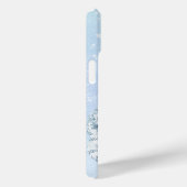 Waterverf Blauw Stijlvolle Winter Chic Gepersonali Case-Mate iPhone Case (Achterkant / Rechts)