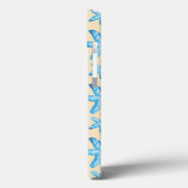 Waterverf blauw tongpatroon Case-Mate iPhone case (Achterkant / Links)