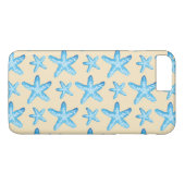 Waterverf blauw tongpatroon Case-Mate iPhone case (Achterkant (Horizontaal))