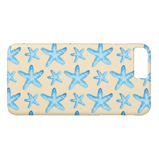 Waterverf blauw tongpatroon Case-Mate iPhone case (Achterkant (Horizontaal))