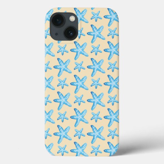 Waterverf blauw tongpatroon Case-Mate iPhone case (Achterkant)