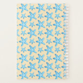 Waterverf blauw tongpatroon planner (Achterkant)