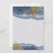 Waterverf blauw | Uitnodiging tot het indienen van (Achterkant)