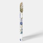 Waterverf Blauw Unieke Peacock Aangepaste Tekst Case-Mate iPhone Case (Achterkant / Rechts)