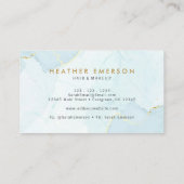 Waterverf blauw visitekaartje (Achterkant)