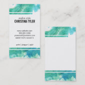Waterverf | Blauw Visitekaartje (Voorkant / Achterkant)