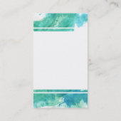 Waterverf | Blauw Visitekaartje (Achterkant)