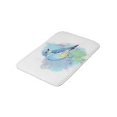 Waterverf Blauw Vogel Natuur Kunst Badmat (Gekanteld)